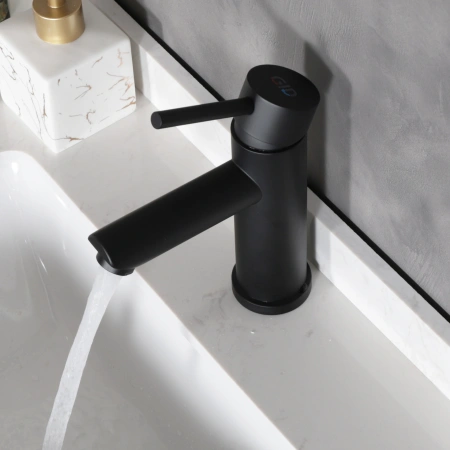 Смеситель Gid Cascada Berlin SS080-BM-K (SS080BMK) на раковину черный матовый