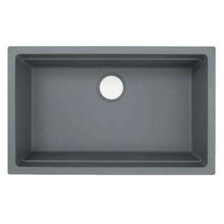 Кухонная мойка Grandex Aqua 500302 75х45 цвет серый поверхность матовая