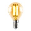 Лампа светодиодная филаментная Volpe LED-G45-5W/AMBER/E14/VLF
