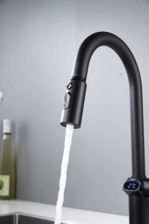 Смеситель для кухни Knotlor KN-100/BL на мойку черный