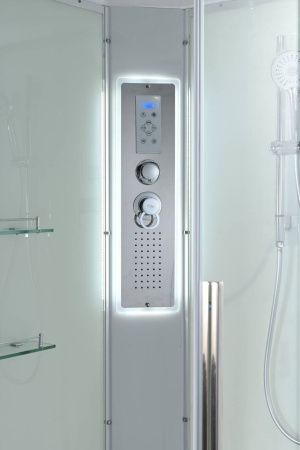 Душевая кабина AvaCan K K2810LED 100х80 прямоугольная с крышей ориентация универсальная