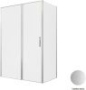 Душевой уголок Allen Brau Priority 3.31035.BA + 3.31041.BA 140х80 стекло прозрачное профиль серебро без поддона
