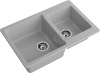 Кухонная мойка Granfest Practik P-780K серый 78х51 цвет серый поверхность матовая