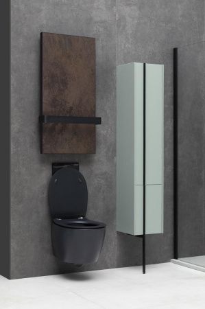 Чаша унитаза подвесная Allen Brau Fantasy 4.11004.31 цвет черный без сиденья безободковая каскадный смыв