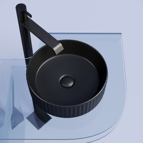 Раковина Ceramica Nova ELEMENT 36 см CN6057MB накладная цвет черный матовый - фото 5