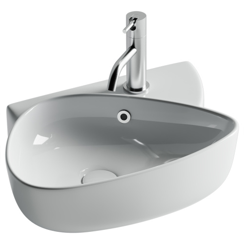 Раковина Ceramica Nova ELEMENT 50 см CN5049 подвесная цвет белый - фото 2