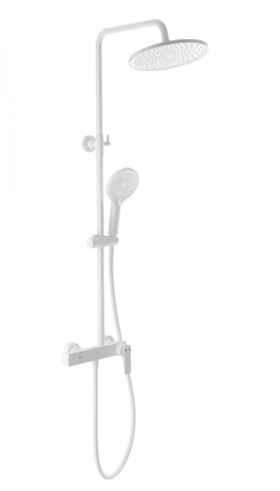 Душевая стойка Wonzon & Woghand WW-B3517-MW настенная цвет белый Душевая стойка Wonzon & Woghand WW-B3517-MW настенная цвет белый