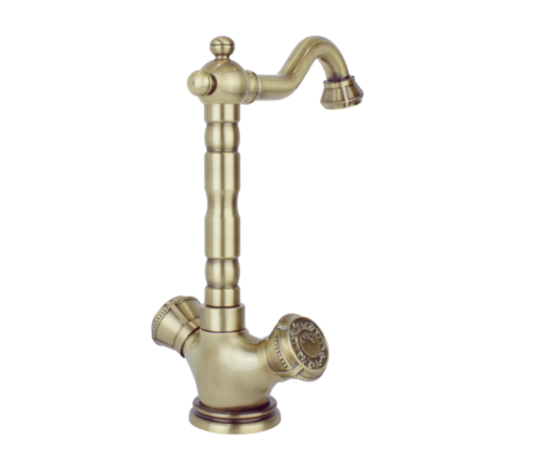 Смеситель Bronze de Luxe ROYAL 10105 на раковину бронза - фото 4