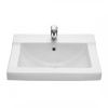 Раковина из сантехнического фарфора Santeri Орион 131108S0011B0 60х40 подвесная цвет белый 1 отверстие под смеситель