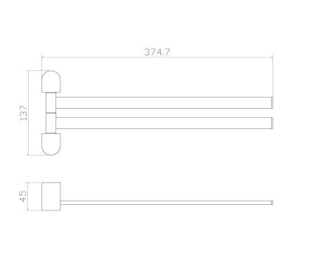 Полотенцедержатель Wonzon & Woghand Carbon WW-7731