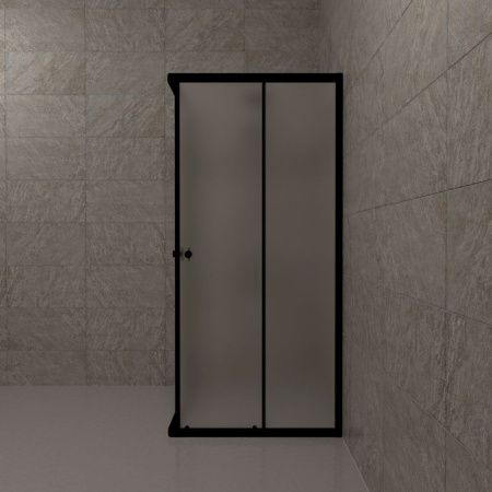 Душевой уголок Тритон Вента-БВ Щ0000073553 80х80 стекло матовое профиль черный без поддона