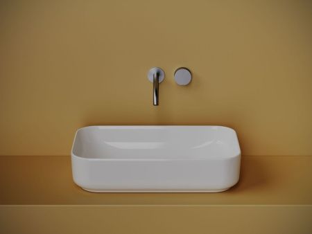 Раковина из сантехнического фарфора Ceramica Nova ELEMENT CN5044 60х40 накладная цвет белый без отверстий под смеситель