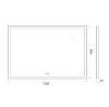 Зеркало с подсветкой и антизапотеванием BelBagno SPC-GRT-1200-800-LED-TCH-WARM 120х80 подвесное