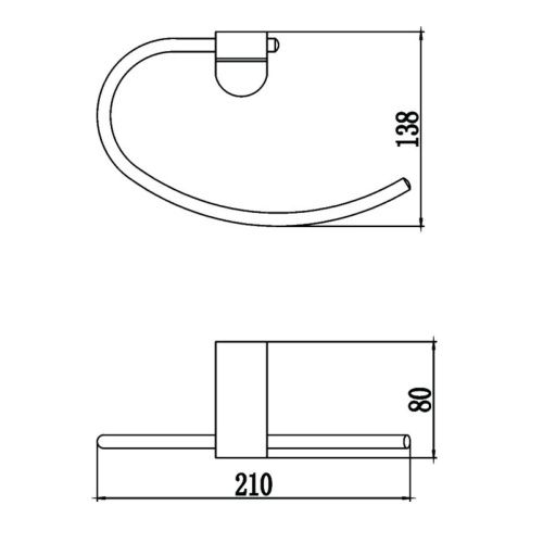 Полотенцедержатель Savol S-007360 - фото 3