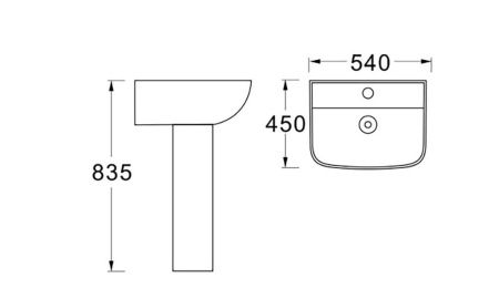 Пьедестал для раковины Aquatek AQ5432-00