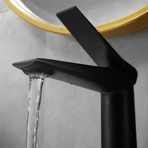 Смеситель Shevanik S8401H на раковину черный - фото 4