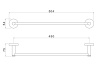 Полотенцедержатель Aquatek ЕВРОПА AQ4120BGM