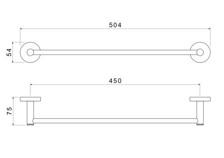 Полотенцедержатель Aquatek ЕВРОПА AQ4120BGM