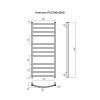 Полотенцесушитель водяной Terminus 4670078544056 55х120 хром