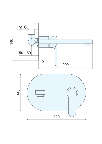 Смесители Emmevi Nefer 77055/CR встраиваемый в стену хром - фото 2