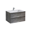 Тумба под раковину Vincea Luka VMC-2L800GS 79х48х47 подвесная цвет серый