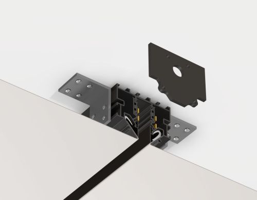 Заглушка для магнитного шинопровода в натяжной потолок (2 шт.) Ambrella Light Track System (Трацк Сыстем) GL1990 - фото 3