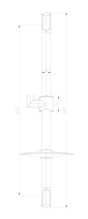 Душевая штанга LeMark LM8066C цвет хром