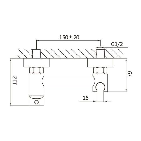 Гигиенический душ со смесителем Raffine F207C белый