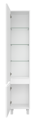 Шкаф-пенал Brevita Victory VIC-05035-010L 35х28х165 напольный/подвесной цвет белый - фото 3