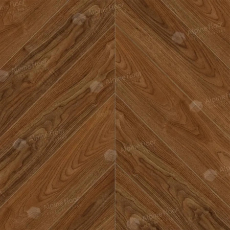 SPC ламинат Alpine Floor Chervon Alpine ECO 18-22 MC Орех Нойер Chevron толщина 0.5 см 43 класс 600х127