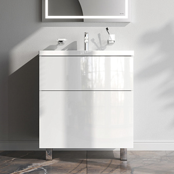 Тумба под раковину Am.Pm Gem M90FSX07522WG32 75х41х81 напольная цвет белый