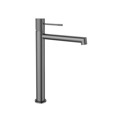 Смеситель для раковины Vincea Desire VBF-1D2GM на столешницу вороненая сталь