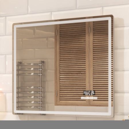 Зеркало с подсветкой Vigo Geometry Media Voice 48 80х70