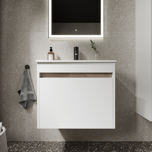 Тумба под раковину Sancos Smart SM60W 59х45х50 настенная - фото 4