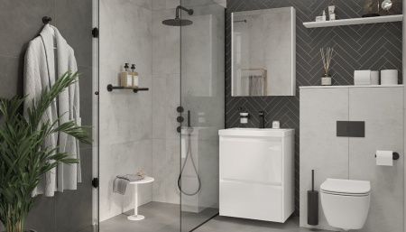 Тумба под раковину Velvex KLAUFS tpKLA.60.2Y-616.216 60х40 подвесная цвет белый