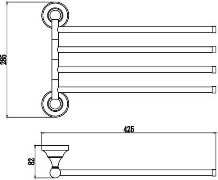 Полотенцедержатель Savol S-06804A