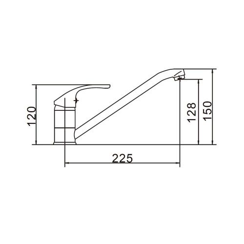 Смеситель для кухни Fashun A4236 на мойку хром - фото 3