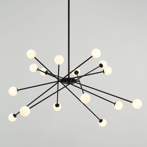 Люстра на штанге Delight Collection MD19001025-16A black - фото 3