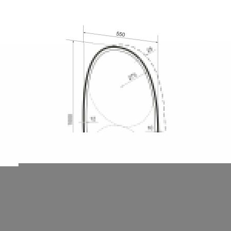 Зеркало с подсветкой Wellsee 7 Rays' Spectrum 172201620 60х100 подвесное