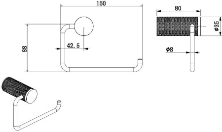 Бумагодержатель Allen Brau Priority 6.31C07-MG