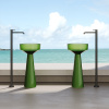 Раковина керамическая Dea Design Pedestal Basin DD2018 425 R3 40х40 напольная цвет зеленый без отверстий под смеситель