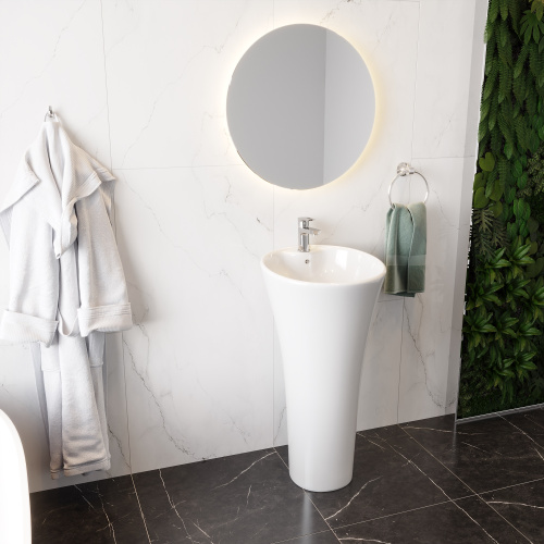Раковина Cerutti SPA 45 см CT7274 напольная цвет белый - фото 4