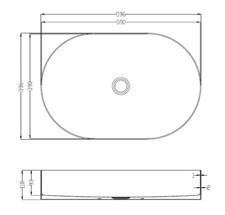 Раковина из нержавеющей стали AltroBagno Eterno AltroBagnoEterno001025OrSp 60х40 накладная цвет золото