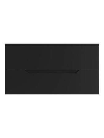 Тумба под раковину Orange Line Li-100TubMDF 100х50 подвесная цвет черный