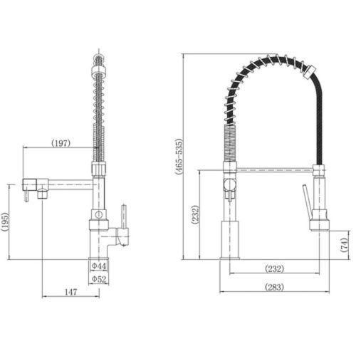 Смеситель для кухни Fashun A4452 на мойку хром - фото 3