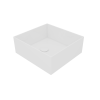Раковина из искусственного камня GSG Ceramic Design Box BXLA33001 33х35 накладная цвет белый матовый без отверстий под смеситель