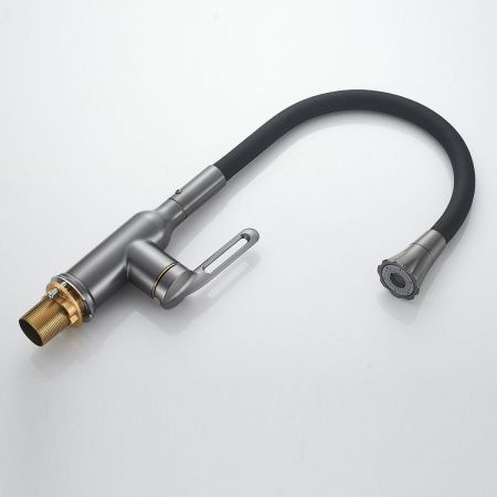 Смеситель для кухни Raffine F303T-3 на мойку оружейная сталь