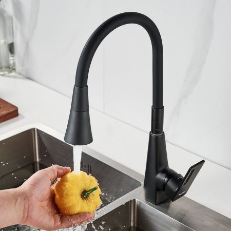 Смеситель для кухни Raffine F313H-3 на мойку черный