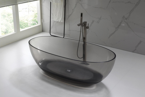Ванна из полиэфирной смолы Cezares RELAX CZR-RELAX-170-80-56-GM-PFB 170х80 отдельностоящая овальная - фото 5