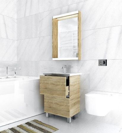 Тумба под раковину 1MarKa Aris У76061 70х50 цвет коричневый